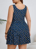 VigoJany 2026 Sexy Print 2 Piece Plus Size Tankini Set Women Strapped Curvy Dress Swimsuit Brazilian Beach Lady Big Bathing Suit