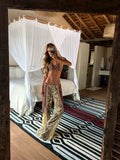 2026 Stylish Printed Strapped Bikini And Pants Set Women 3 Pc Swimsuit Fashion Sexy Biquini Lady Swimwear Female Beachwear