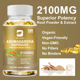 Beworths Ashwagandha Root Extract Capsules for Sleep Anxiety Relief
