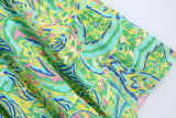 Foridol Paisley Print Shirt Dress Elegant Autumn Spring Green Dress Floral Print Boho Female Maxi Dress Long Sleeve Vestido 2025