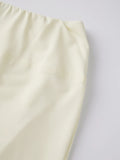 Women Solid Color Capri Pants High Waist Skinny 3/4 Length Flared Pants Casual Loose Fit Cropped Jogging Trousers Daily Summer
