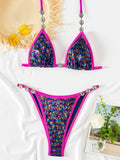 Shiny Colorful Sequins Diamond Bikini Female Swimsuit Women Swimwear Two-pieces Bikini Set Bather Bathing Suit Swim Beach Wear