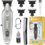 Kemei 2293 Men Zero Gapped Cordless Hair Clipper Professional Hair Beard Trimmer Barber Rechargeable Finish Hair Cutting Machine