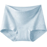 Women's Seamless Underwear, Plus Size Medium Waist Briefs, Breathable and Comfortable Cotton Crotch Panties