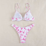 sexy print push up bikinis sets two pieces underwire swimsuit bikini swimsuit Swimwear Biquini conjunto de bikini tankini