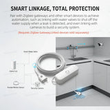 ZigBee Water Leak Sensor Alarm Smart Home Flood Leak Detector With Security Protection For Tuya Smart Life Z2M,Required Gateway