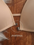 MOYISU French Triangle Cup Underwear Women's Thin Straps Beautiful Back Halter Invisible Front Buckle Bra Thin Seamless Bra