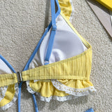 DEKA Brazilian Strappy Micro Sexy Bikini Set Swimsuit Swimwear Women Solid Bathing Suit Swimming Suit Beachwear biquini F