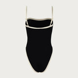One Piece Swimsuit 2024 New Vintage Retro Swimwear Women Swimsuit Bandeau Bathing Suit Beachwear Monokini Female Swimming Suits