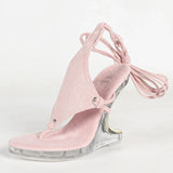 New Fashion Clip Toe Ankle Strap Irregular High Heels Walking Hollow Shoe Summer Party Women Platform Wedge Sandal Size 43
