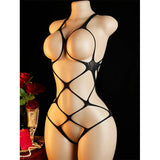 Unoccluded Bra Bodysuit Bold Desire Costume Super-sexy Rope Lingerie Mini Babydoll Lace Open-cup Body Stockings Women Underwear