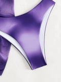 3 Pieces Ombre Lace Up Bikini Swimsuit & Beach Skirt Sexy Swimwear Women 2026 Bathing Swimming Swim Suit Female Summer Beachwear