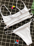 Sexy Mini Micro Thong Bikini 2025 Women Swimsuit Female Brazilian Swimwear Two Pieces Bikini Set Striped Bathing Suit Swim Lady