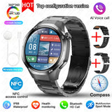 2025 New BOXUXING Watch 5 MAX Smart Watch AMOLED Screen NFC GPS Tracker Bluetooth Call Health Waterproof Smartwatch Men Women