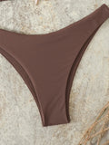 Halter Triangle String Bikinis 2026 Women Sexy Swimsuit Solid Starfish Swimwear Female Bathers Bathing Swimming Swim Suit