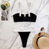 Bikini 2026 Sexy Swimwear Swimsuit Women Push Up Patchwork V-neck Bowknot Bikinis Set Bathing Suit Beach Bikini Banadores Mujer