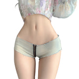 Summer Sexy Hotpants Women's Elastic Low Waist Denim Shorts Female Streetwear Club Bra Sexy Mini Jean Hot Pants Charming 13O1