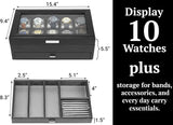 Yachtsman Large Watch Box for Men, Camo Jewelry Organizer, Watch Display & EDC Storage Drawer