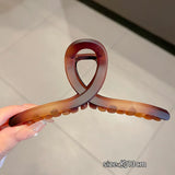 Korean Large Solid Hair Claw Elegant Hairpins Barrette Crab Hair Clips For Women Girls Square Headwear Hair Accessories Jewelry