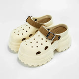 Women Fashion Clogs Indoor Street Slippers 10CM High Heels Sandals Thick Sole Beach Slides Female Leisure Platform Shoes
