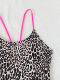 2026 Leopard Swimsuit One Piece String Backless Monokini Swimwear Women Sexy Bathers Bathing Swimming Swim Suit Female Beachwear