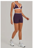 Summer Yoga Set 2Pcs Women's Tracksuit Back Cross Sports Bra Sportswear High Waist Butt-Lifting Fitness Pants Workout Top Suit