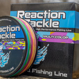 Reaction Tackle Braided Fishing Line - Multi-Color