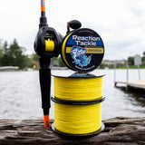 Reaction Tackle Braided Fishing Line - NO FADE Yellow