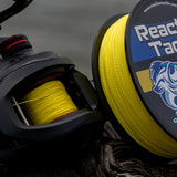 Reaction Tackle Braided Fishing Line - NO FADE Yellow