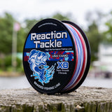 Reaction Tackle X8 Braided Fishing Line - USA Camo 8 Strand