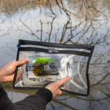 Reaction Tackle Clear Storage Bag Tackle Pak - Water-Resistant Plastic Storage