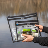 Reaction Tackle Clear Storage Bag Tackle Pak - Water-Resistant Plastic Storage