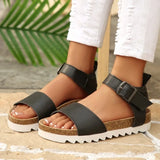 2026 New Women Shoes Solid Color Casual Comfortable Flat Summer Beach Shoes