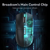 Tri-Mode Connection 2.4GHz/Wired/Bluetooth PAW3311 22000DPI 400IPS RGB  PC Gaming Mouse
