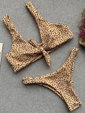 V-Bar Underwired Polka Dot Bikini 2025 Women Swimsuit Female Swimwear Two Pieces Bikini Set Ribbed High Cut Bathing Suit Swim