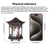 USB-Powered Air Humidifier, Modern Asian Decor, Mini Humidifier, 2 Spray Modes,  Continuous/Mist Modes, Ideal Romantic Gift.