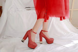 2025 New Style Women Pumps Thick Heel Drees Shoes Summer Bling platform Shoes Female Super High Heels Stripper Mujer Big Size 43
