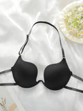 Sexy Lingerie multi-color hollow neck hanging women's underwear 3/4 cup gathering pull up bra party women's underwear J2943