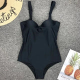 Sexy Underwired Bra Cup One Piece Swimsuit Women Swimwear Female Monokini Push Up Bather Bathing Suit Swim Wear Sexy Bodysuit