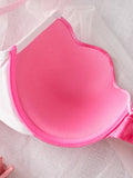 Summer Beach Bikini Colorful Ombre Shell Cup for Women's bra Sexy Push-Up Comfort Underwire Bra Women's Beach Vacation lingerie