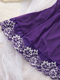 Purple Sexy Lingerie Women Lace See Through Babydoll Dress Slim Soft V Neck Full Slip Sleepwear Erotic Underwear Festival Gift