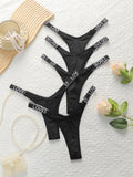 5 pcs sexy invisible thongs seamless thongs hip lifting anti sagging easy to wash and dry women's underwear C977