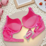 Deep V Bra Low Cut Sexy Push Up Bralettes for Women Padded Comfy Smoothing Underwire Lifting Bras gathered Thick Bralette
