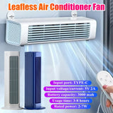 Bladeless Air Cooler 3 Mode Air Conditioner Fan 3000 mah Cooling Fan Strong Wind Electric Fan Bedroom Living Cooling Products