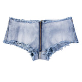 Summer Sexy Hotpants Women's Elastic Low Waist Denim Shorts Female Streetwear Club Bra Sexy Mini Jean Hot Pants Charming 13O1