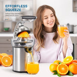 Electric Citrus Juicer Die Cast Zinc Shell With Two Cones