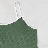 2026 One Piece Swimsuit Solid High Cut Swimwear Women Bathing Suit Female Swimming Summer Beachwear Bodysuit