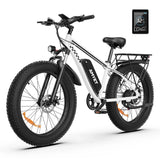 AMYET Electric Bike EB26 Adults Electric Bicycle Peak 1500W 48V 15AH e bike 26" Fat Tire Mountain Bike 31mph  Electric Dirt Bike