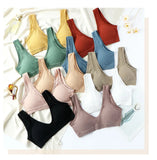 Sexy Lingerie Set Underwear Women Seamless Push Up Sports Bra High Waist Panties Solid Bras Brief Sets Sujetadores Soutien Gorge