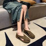 Summer Shoes Women 2026 New Casual Flats Closed Toe Sandals Retro Slip-on Summer Loafers Non-Slip Comfortable Sandal Footwear